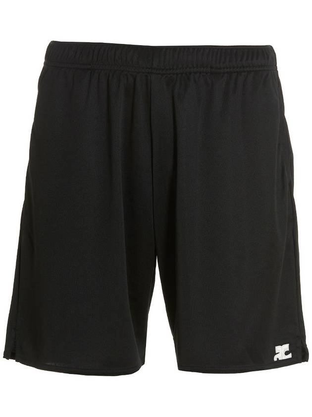 Courreges Lycra shorts with logo patch