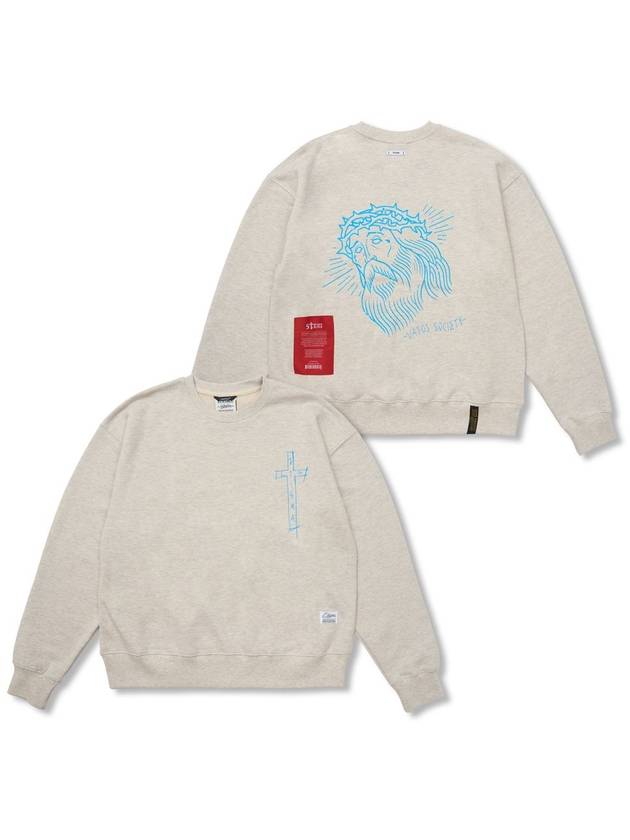 STIGMA Jesus Oversized Crewneck Black