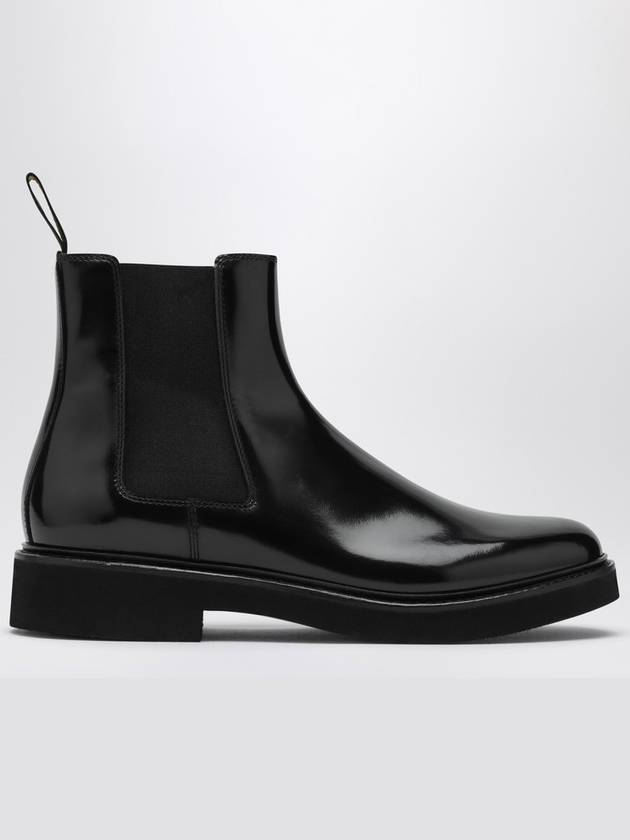 Doucal's Black leather Beatles ankle boot