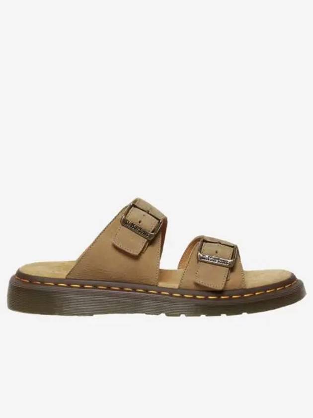 닥터마틴 조세프 누벅 레더 버클 슬라이드 샌들 사바나 탠 Dr. Martens Josef Nubuck Leather Buckle Slide Sandals Savannah Tan