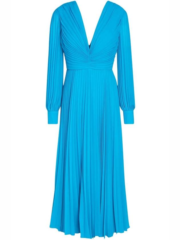 PLEATED MIDI DRESS