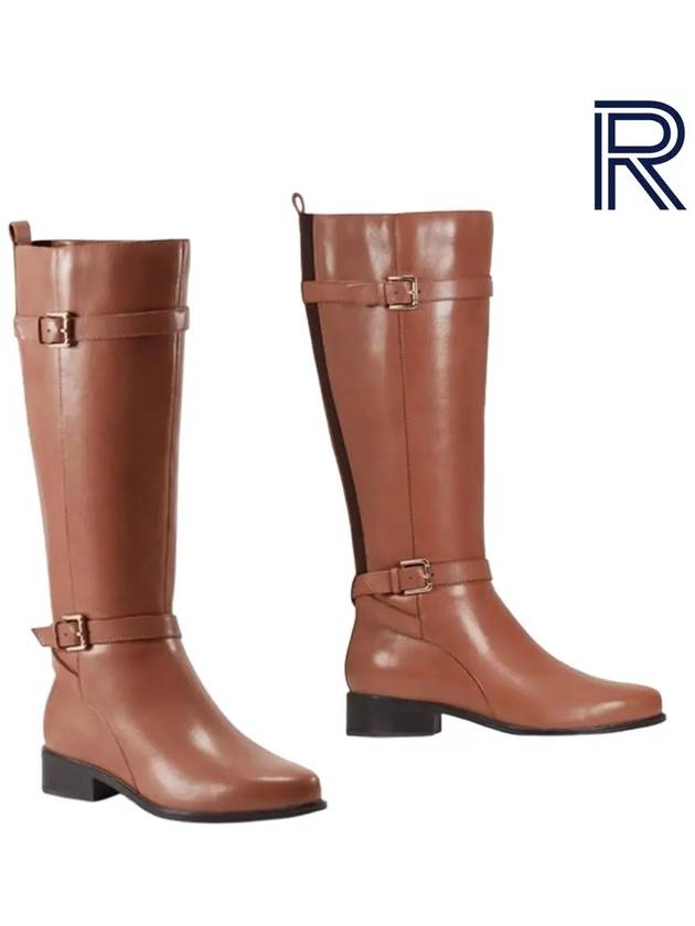 락포트 여성화 하이퍼 버클 부츠 신발 브라운