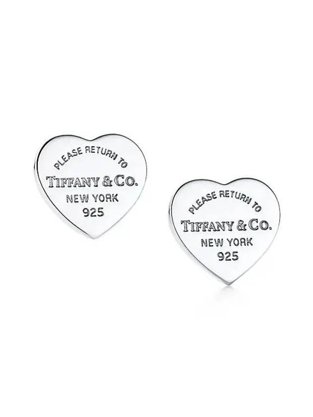 티파니앤코 리턴 투 티파니 하트 태그 스터드 이어링 실버 미니 23900564