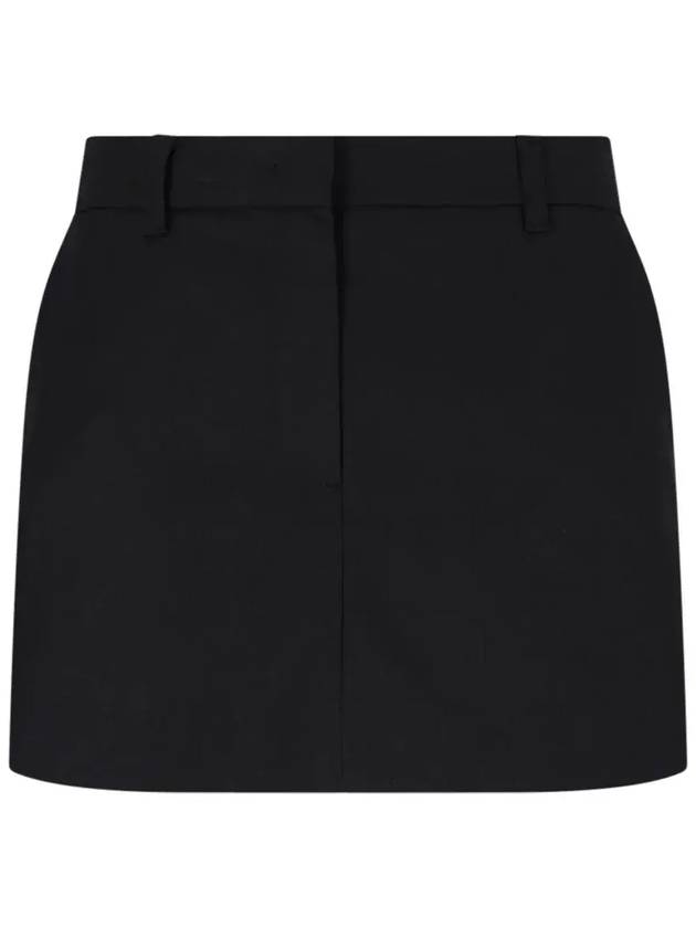 던스트 테일러드 미니 스커트 UDSK5A205BK_BLACK