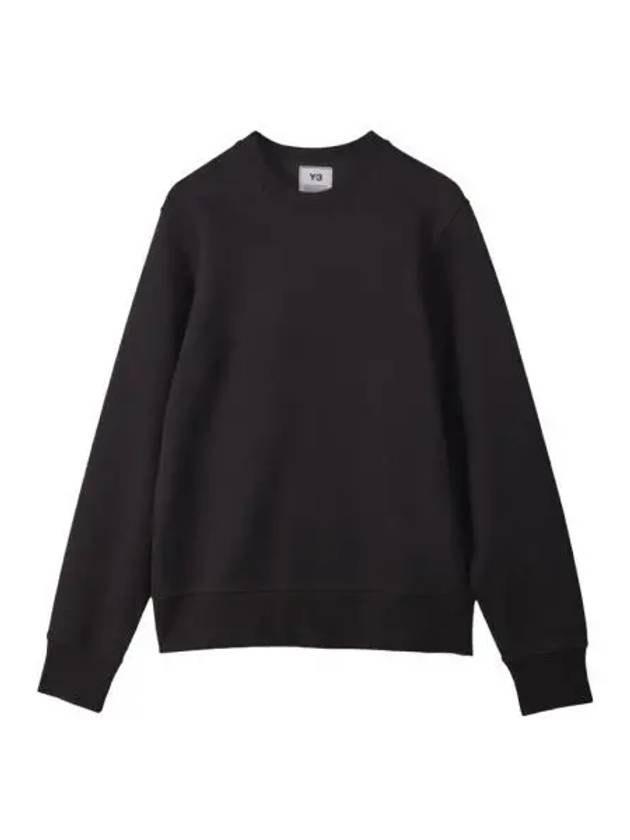 Y 3 클래식 백 로고 크루 스웨트셔츠 블랙 Y 3 Classic Back Logo Crew Sweatshirt Black