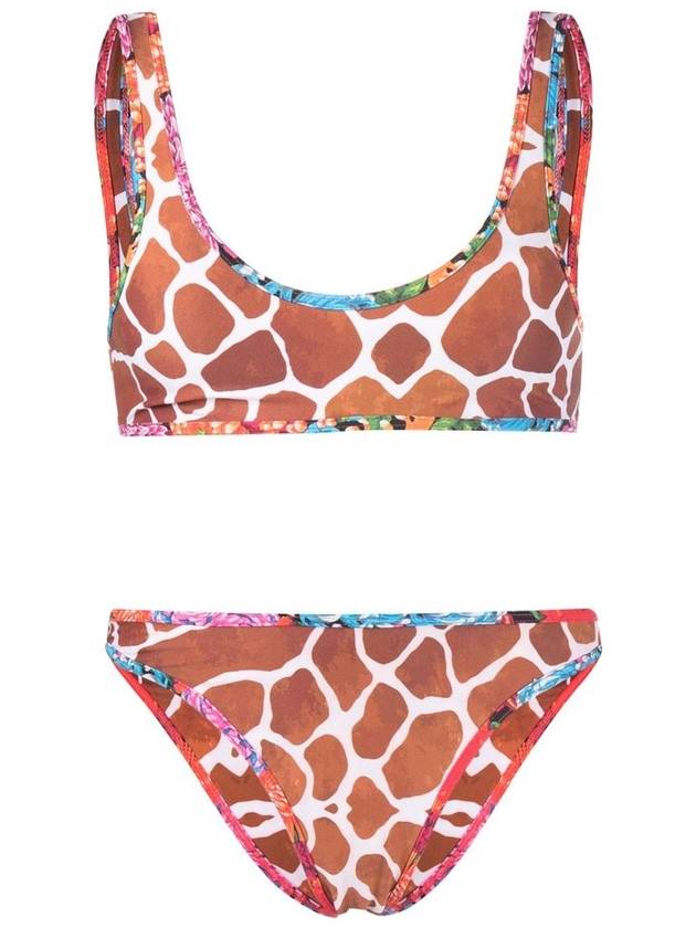 Reina Olga 기린 프린트 투피스 비키니 세트