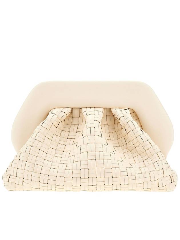 THEMOIRE 'Tia' micro weaved vegan leather clutch