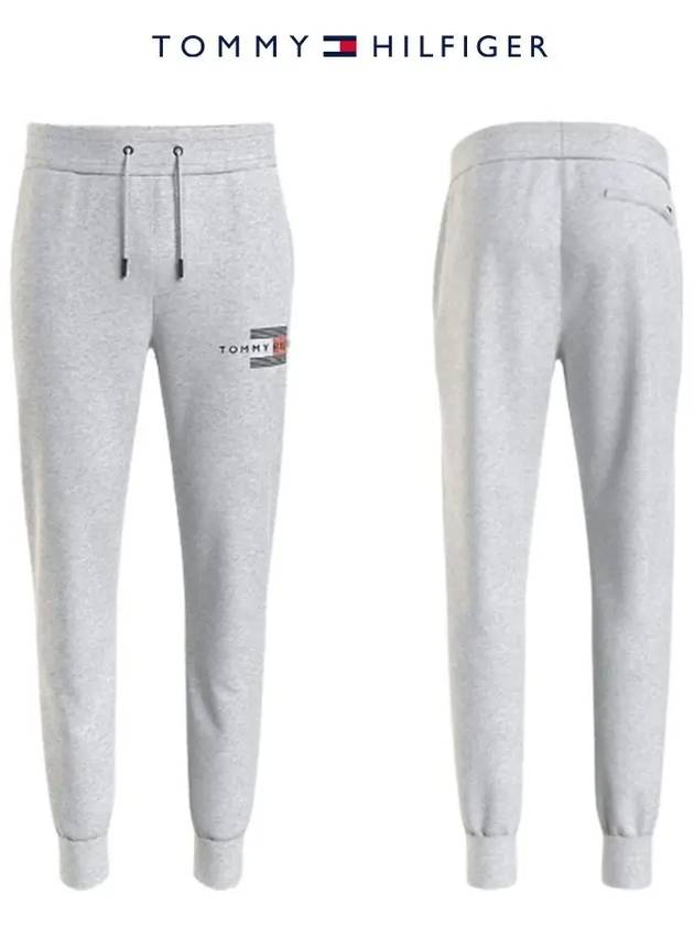 타미힐피거 조거팬츠 솔리드 트윌 남성 바지 그레이 TOMMY 타미남자바지 HILFIGER