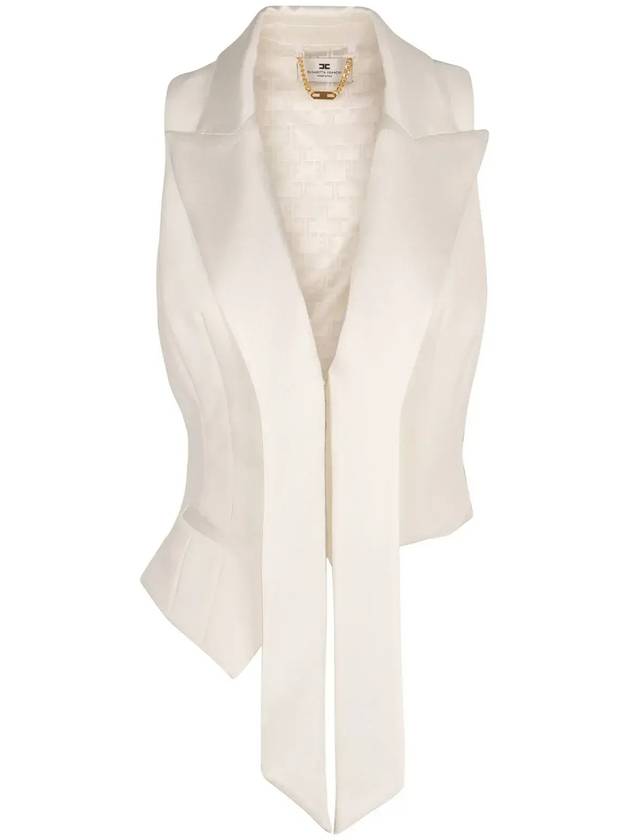 엘리자베타 프란키 새틴 라펠 크레이프 턱시도 조끼 GL00251E2_360