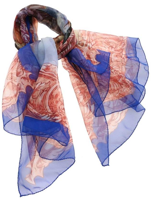 Vivienne Westwood Daphnis and Chloe scarf in blue
