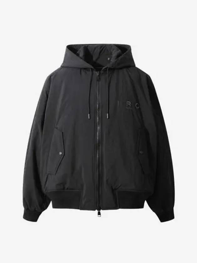 이로 크리스피 후디 블루종 블랙 Iro Crispy Detachable Hoodie Blouson Black