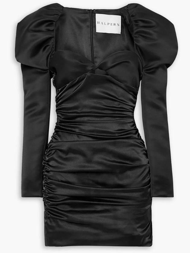 NB07 할펀 여성 원피스 Cutout ruched satin mini dress 1647597322792021
