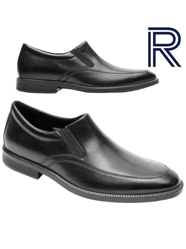 락포트 남성화 드레스스포츠 프리미엄 방수 슬립온 신발 블랙