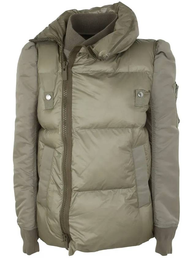 Sacai 지퍼 비대칭 패딩 재킷 2306871_535LKHAKI