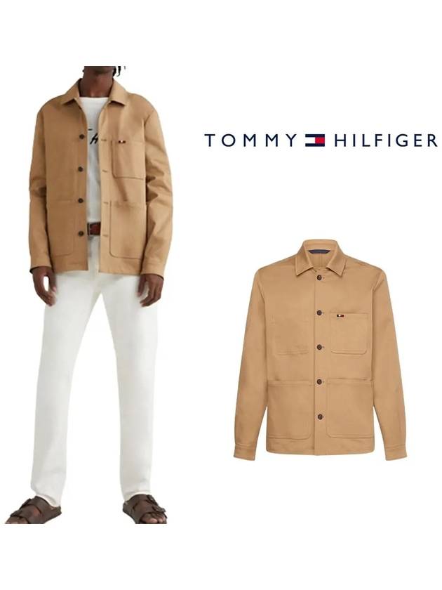 타미힐피거 셔츠 유틸리티 재킷 베이지 남자긴팔셔츠 오버핏 셔츠이쁜곳