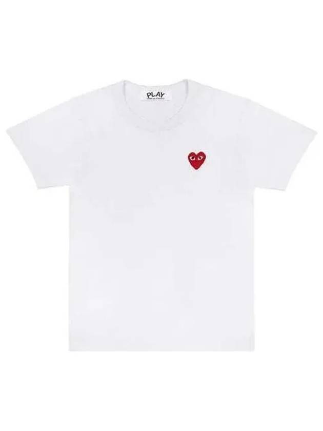 I국내배송I 꼼데가르송 25SS AX T108 051 2 P1T108 AZ T108 051 2 레드하트 와펜 반팔티 ㅡkr 145925