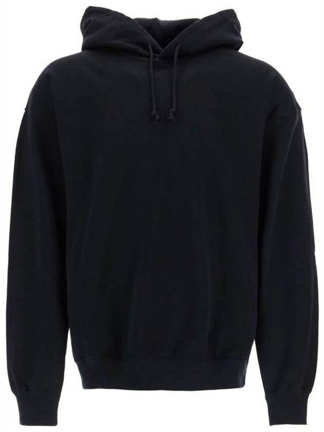 와이쓰리 프렌치 테리 후드 블랙