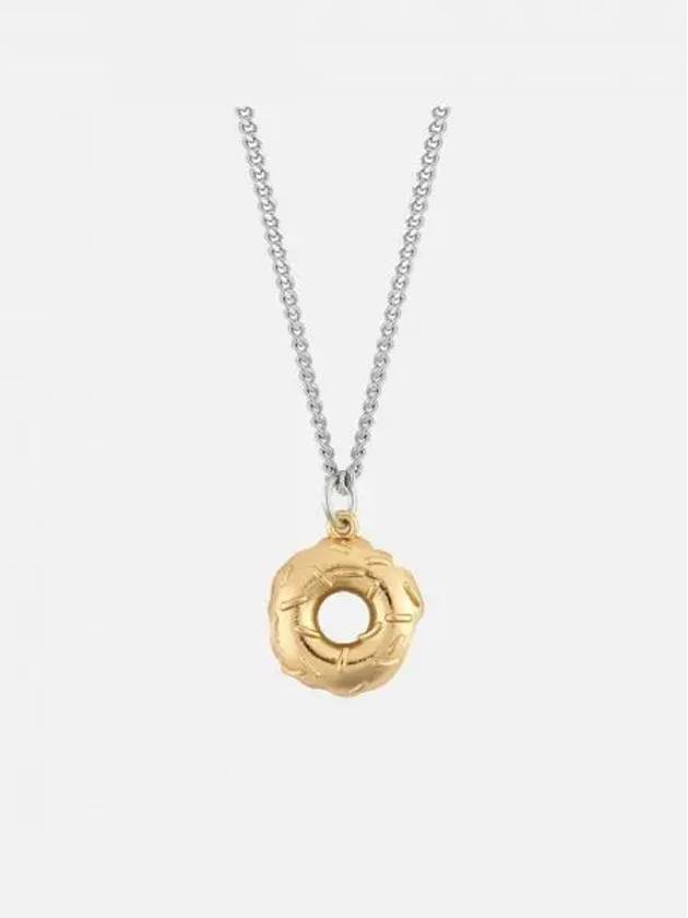 논논 도넛 넥클리스 실버925 18케이 골드 플레티드 Nonenon Donut Necklace Silver925 18K Gold Plated