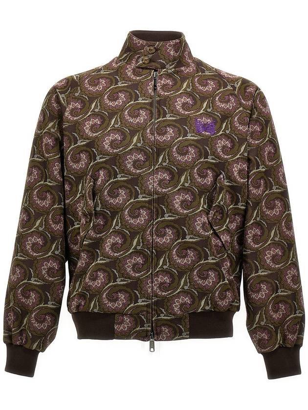 Baracuta Jacquard needles bomber jacket