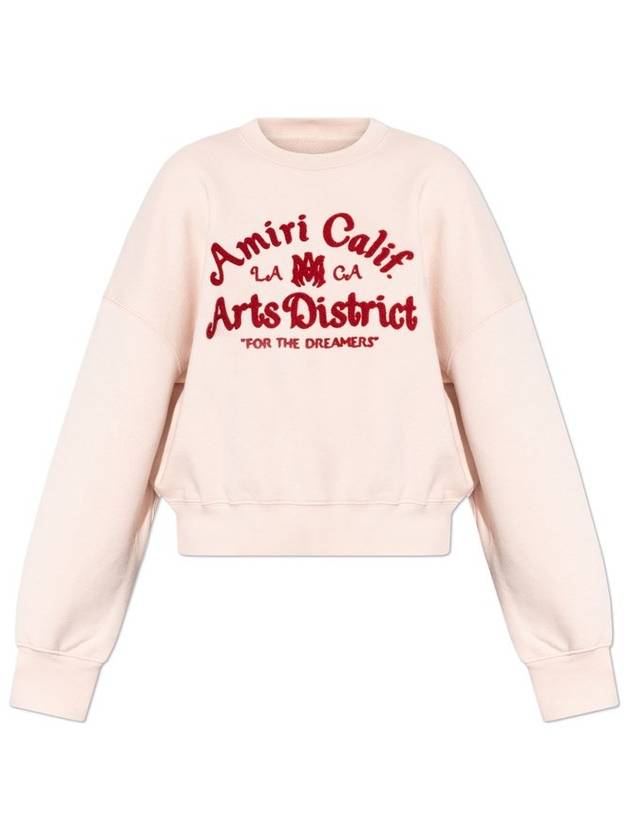 Amiri 로고 자수 크루넥 스웨트셔츠