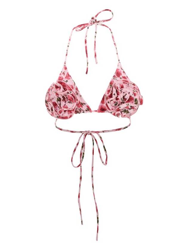 Magda Butrym 플로럴 스트래피 트라이앵글 비키니 탑