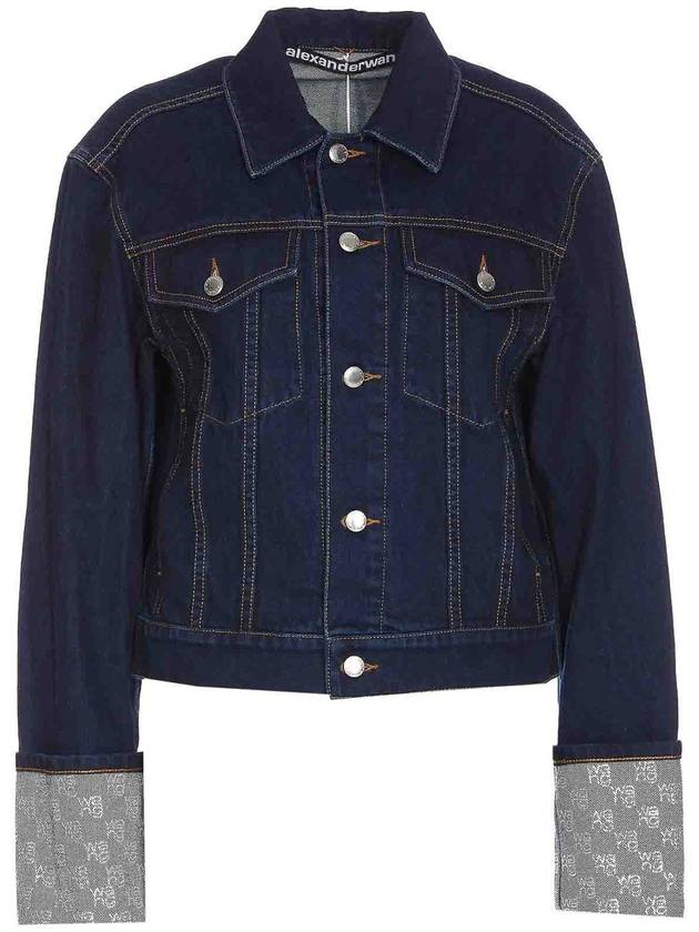 Alexander Wang Crystal denim jacket