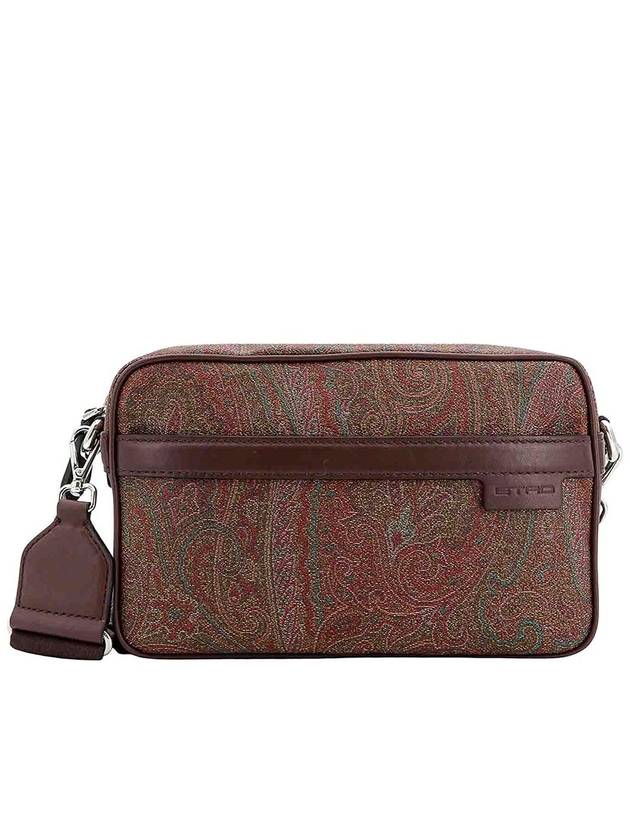 Etro Coated Canvas Leather Bag Paisley Motif