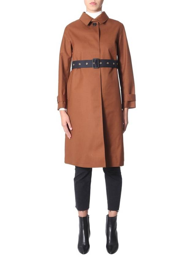 Mackintosh 벨트 싱글 브레스티드 트렌치코트