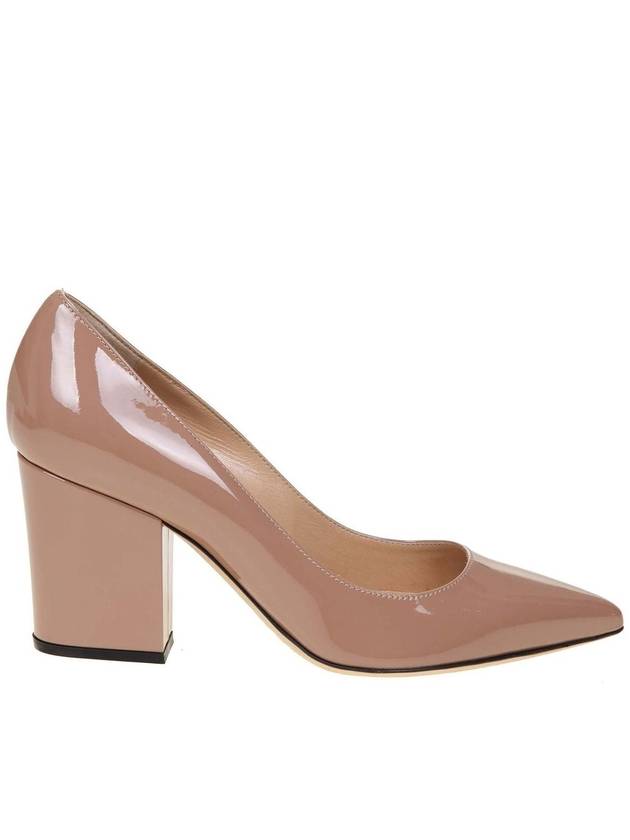 Sergio Rossi Decollete in nude color patent leather