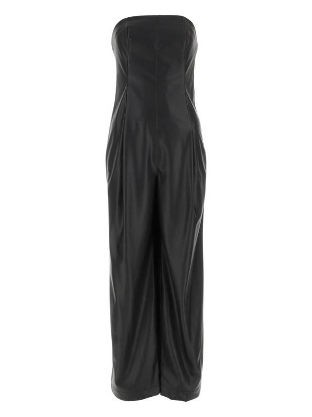 Philosophy Di Lorenzo Serafini 스트랩리스 인조 가죽 점프수트