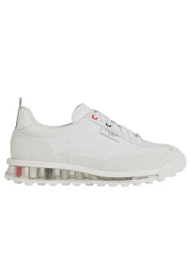 W 톰브라운 비텔로 카프 클리어 솔 테크 러너 화이트 W Thom Browne Vitello Calf Clear Sole Tech Runner White