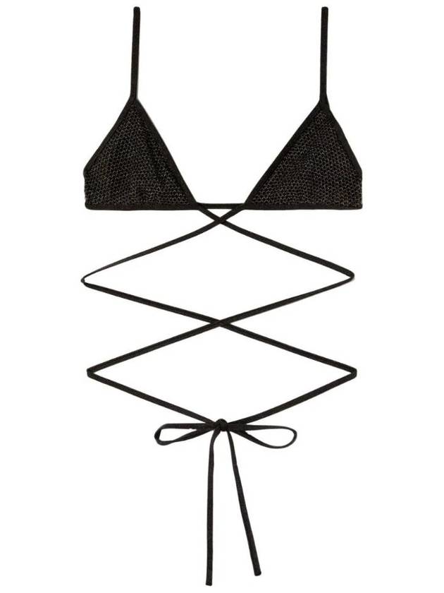 팜앤젤스 루렉스 크로스 스트랩 비키니 탑 PWFH011S24FAB0011076