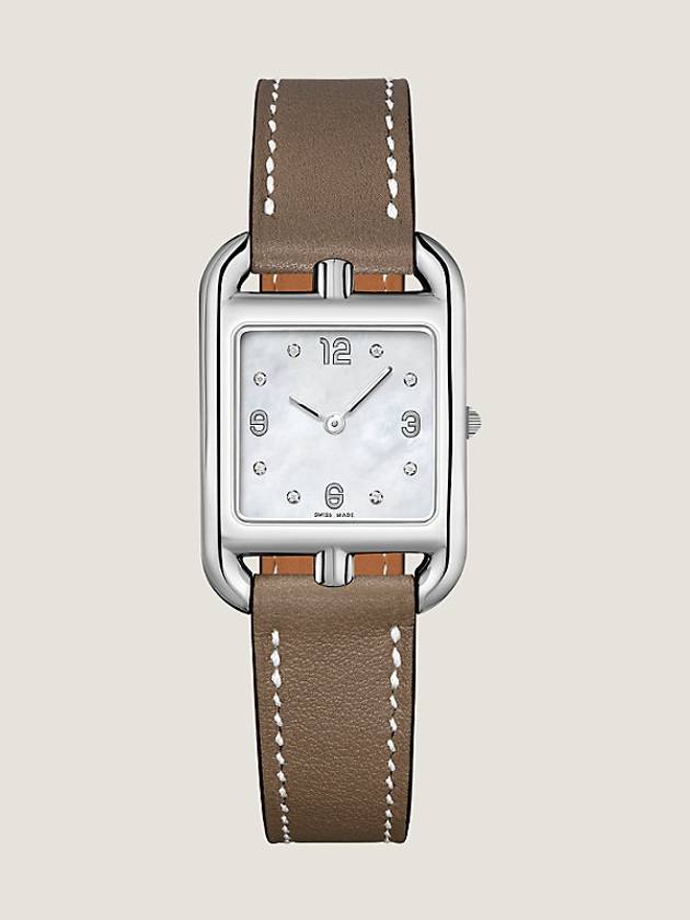 HERMES 에르메스 여성 Cape Cod 워치 스위프트 카프스킨 스몰사이즈 에뚜쁘컬러 31mm W044294WW00