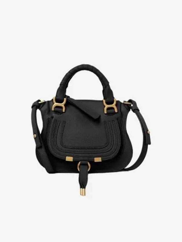 끌로에 마르씨 미니 더블 캐리백 블랙 Chloe Marcie Mini Double Carry Bag Black
