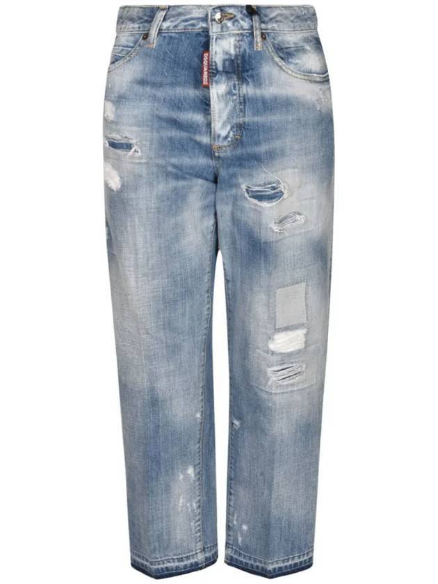 디스퀘어드2 보스턴 디스트레스드 진 블루