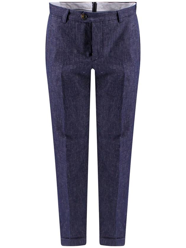 Pt Torino Reworked cotton and linen trouser