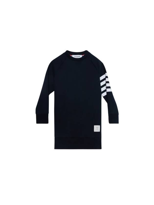 톰브라운 클래식 루프백 사선 원피스 네이비