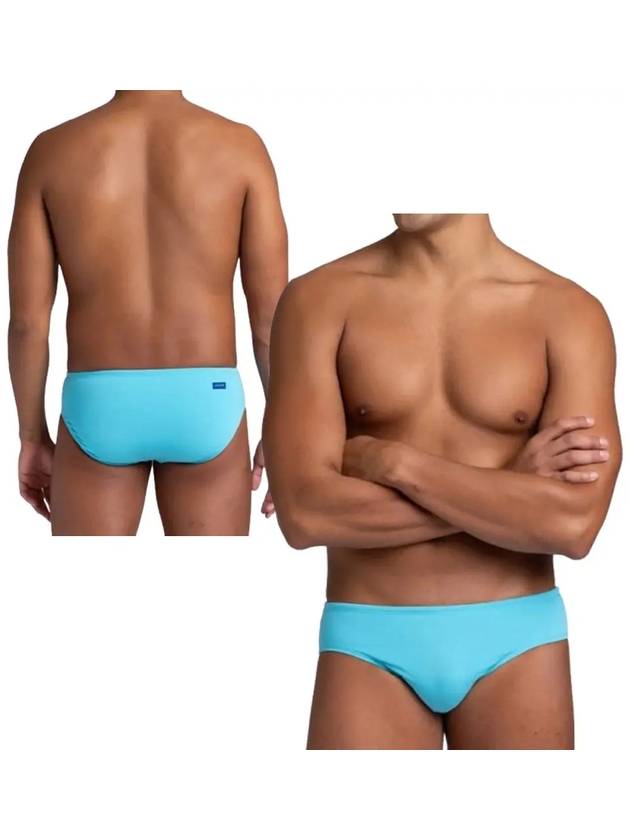 졸린 수영복 솔리드 브롤린 브리프 팬티 바지 하와이블루