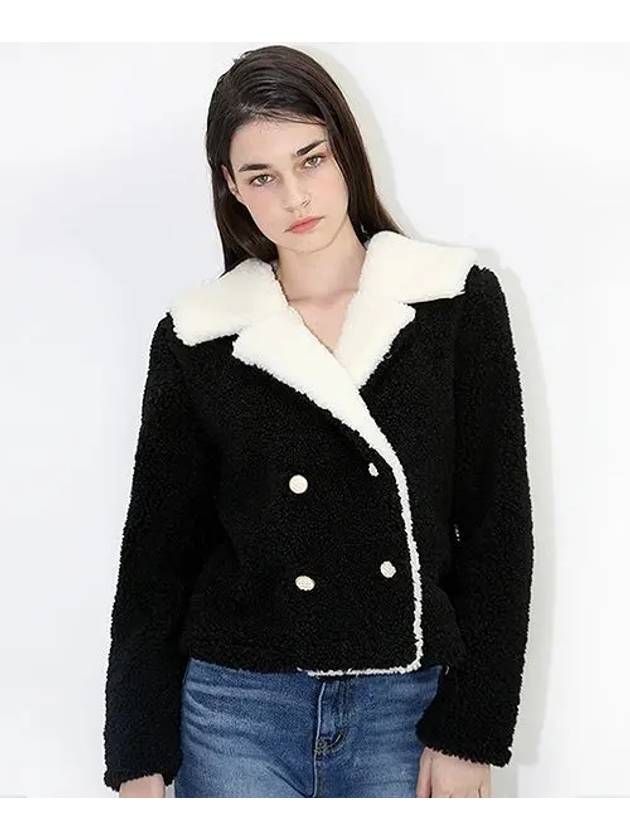 데미지니모닉 세일러 양털 자켓 블랙