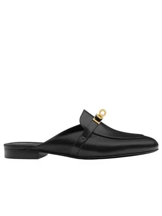 W 에르메스 오즈 뮬 고트스킨 & 골드 하드웨어 누아 W Hermes Oz Mule Goatskin & Gold Noir