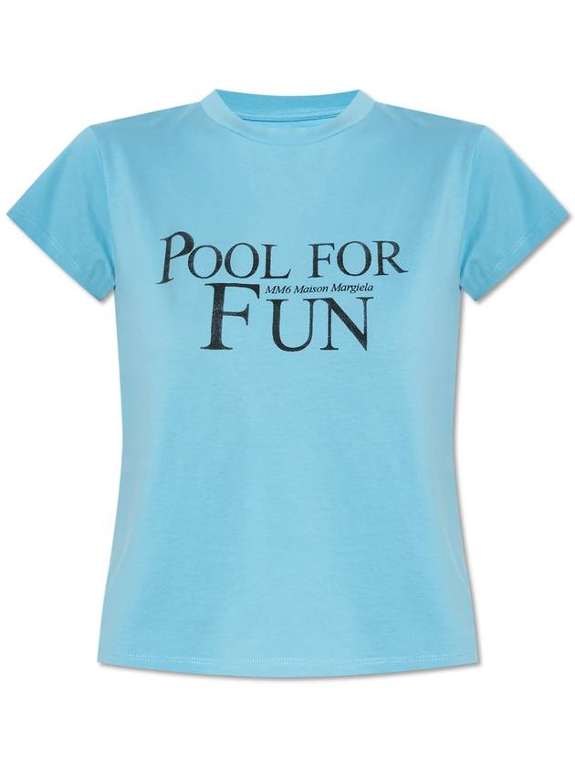 MM6 Maison Margiela T-shirt With Print  Women's  Blue