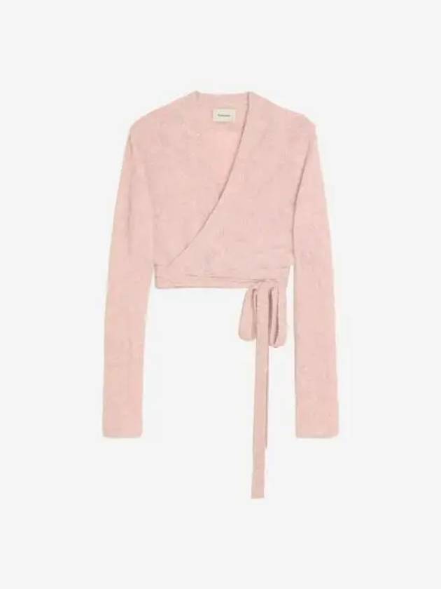 홀츠베일러 우먼 플러피 니트 랩 탑 핑크 Holzweiler Women Fluffy Knit Wrap Top Pink