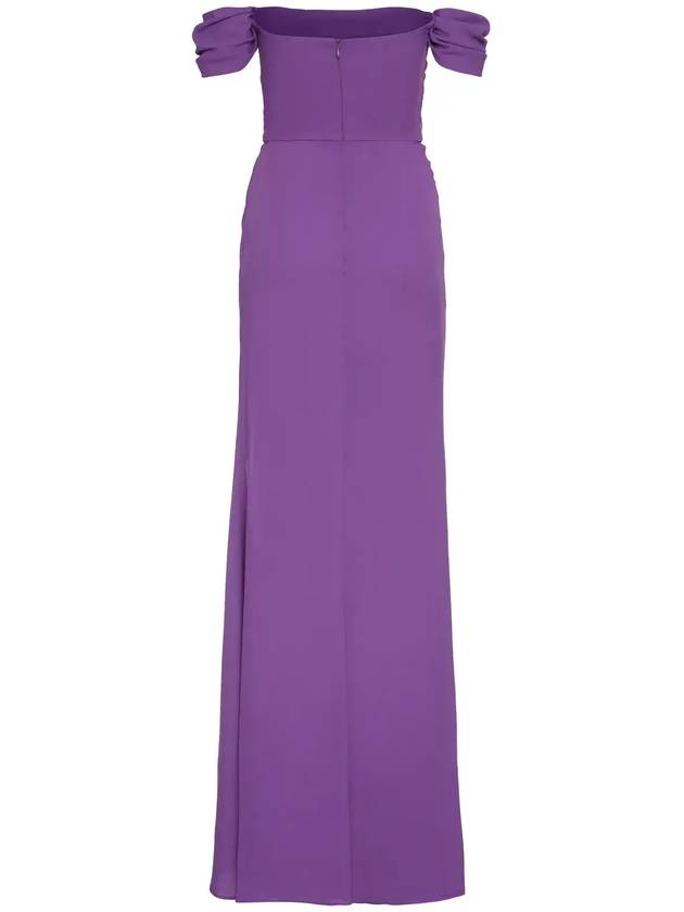 Giuseppe Di Morabito 주름 장식 드롭 숄더 드레스 PS23072LD232_09