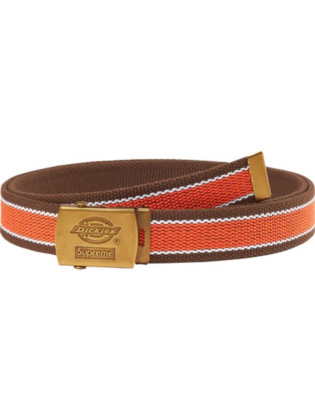 22SS 슈프림 디키즈 스트라이프 위빙 벨트 브라운 Supreme Dickies Stripe Webbing Belt Brown
