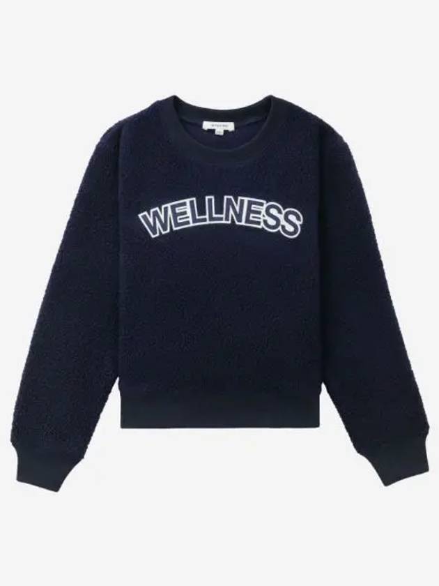 스포티 앤 리치 셰르파 웰니스 크루넥 네이비 Sporty & Rich Sherpa Wellness Crewneck Navy