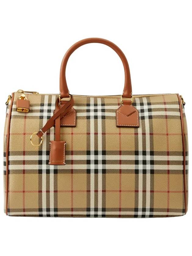 버버리 여성 미디엄 체크 볼링백 베이지 8071355