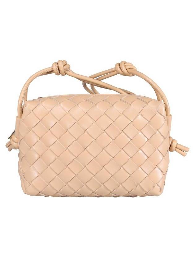 보테가베네타 인트레치아토 루프 스몰 레더 크로스 백 아몬드