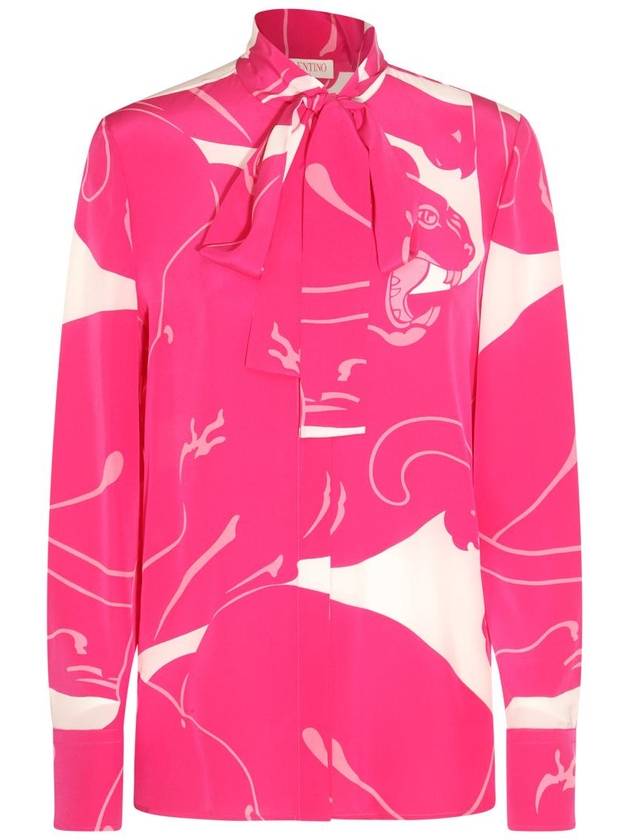 발렌티노 핑크 & 화이트 실크 셔츠 3B3AB572819MJ3 B0560956178