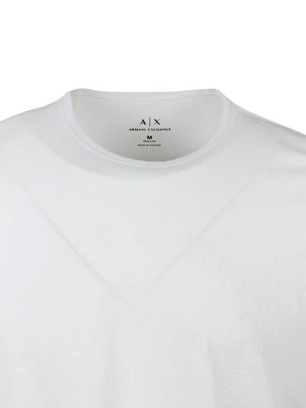 아르마니 익스체인지 로고 프린트 크루넥 티셔츠 Armani Exchange Logo Printed Crewneck T Shirt