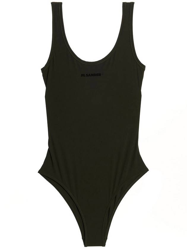 Jil Sander One logo swimsuit